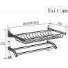  Porte-serviettes en acier inoxydable 304 pour salle de bain