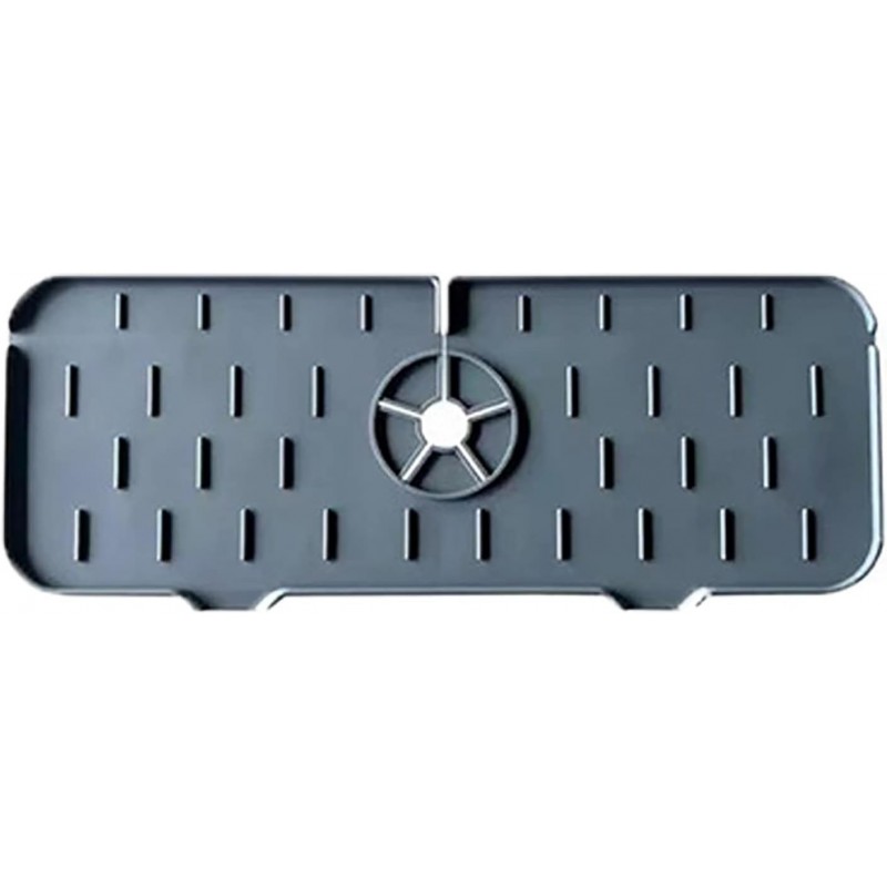 Tapis absorbant pour robinet, protection contre les éclaboussures d'évier de robinet en silicone, tapis anti-goutte pour évier,