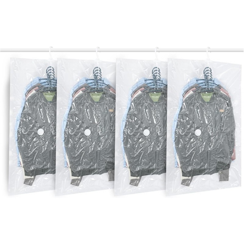 ZWMYF - Sac sous vide vetement aspirateur 6x Taille S (60x40cm) - Voyages réutilisables pour matelas