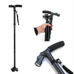 Folding medical crutch with...